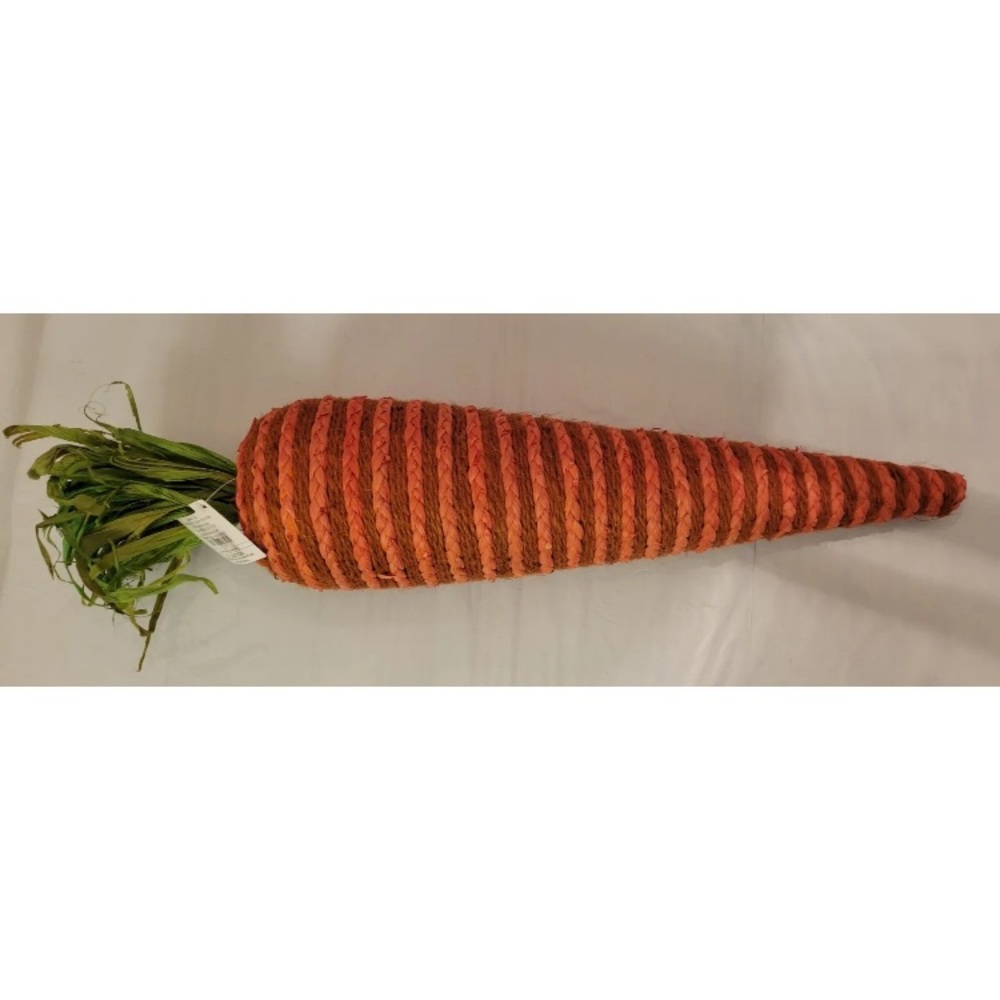 Hobby Lobby Country Woven Jute Twine Large Carrot Decor Easter Spring 25”
